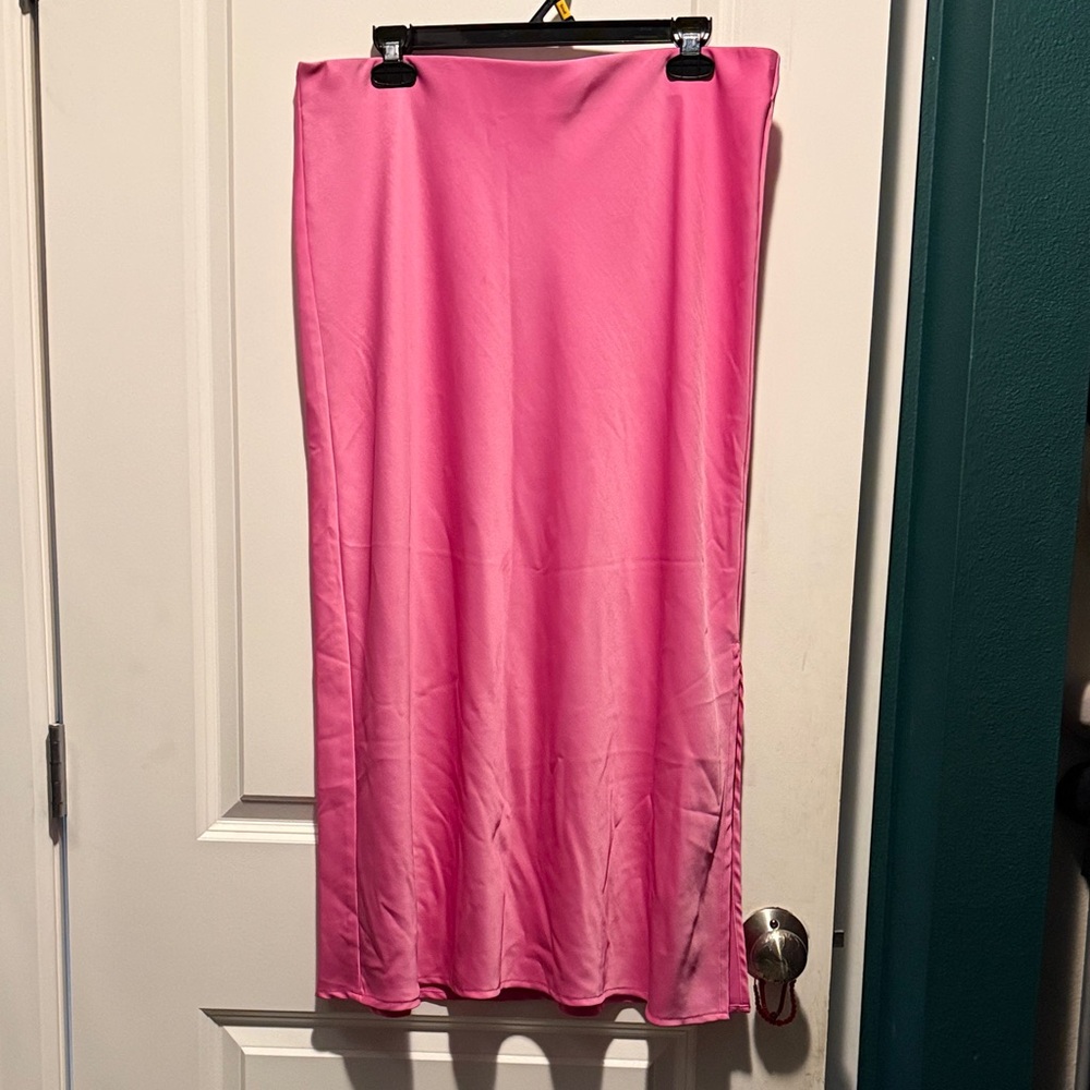 A New Day Vibrant Pink Maxi Skirt